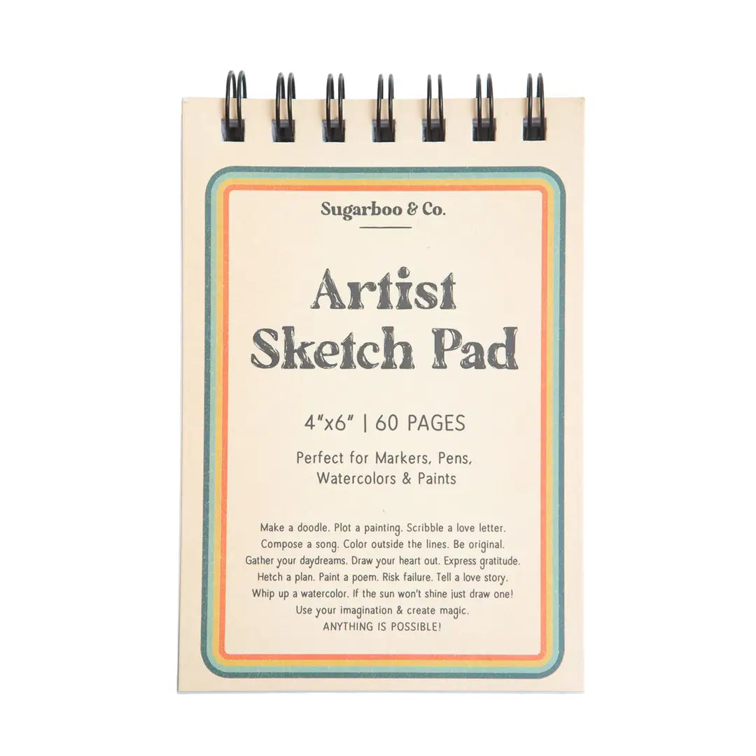4" x 6" Spiral Artist Sketch Pad