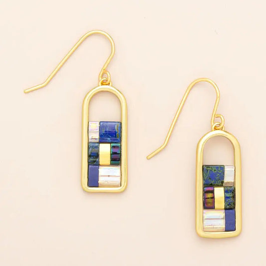Good Karma Miyuki Frame Earring