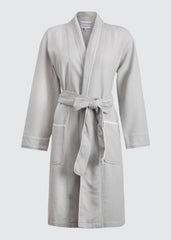 Women's Organic Waffle Weave Bath & Spa Robe (3 Colors): Blush / L/XL
