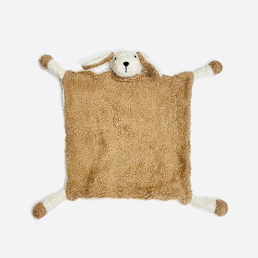 Organic SHERPA Lovey Baby Security Blankets (13 STYLES): OS / Pig (Stone)