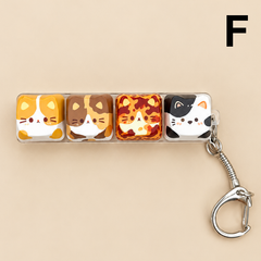 Printed Keyboard Fidget Stress Relief Keychain | 40KC205: C