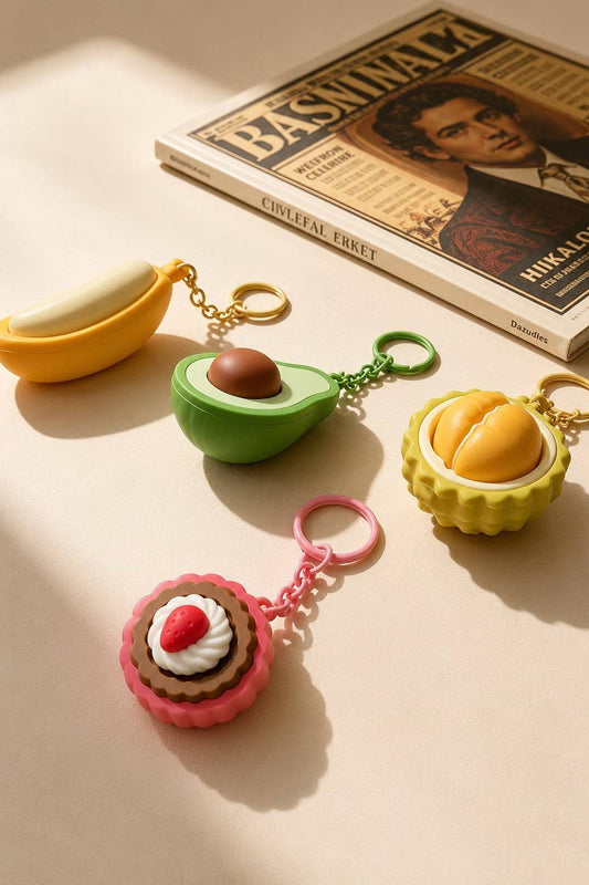3D Fruit Tart Fidget Keychains | 40KC184: Tart