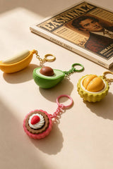 3D Fruit Tart Fidget Keychains | 40KC184: Avocado