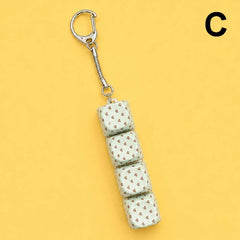 Printed Keyboard Fidget Stress Relief Keychain | 40KC205: B