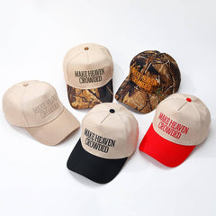 Make Heaven Crowded Baseball Cap: Full Camo
