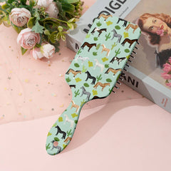 Large Paddle Hair Brush - Cow + Brown