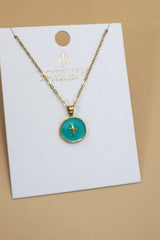 18K Stainless Steel Heart Stamp Necklace