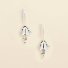 Refined Icon Earring - Lily Drop Earring/Silver
