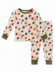 Long Sleeve 2-Piece Set, Vintage Football Playbook: 3 yr.