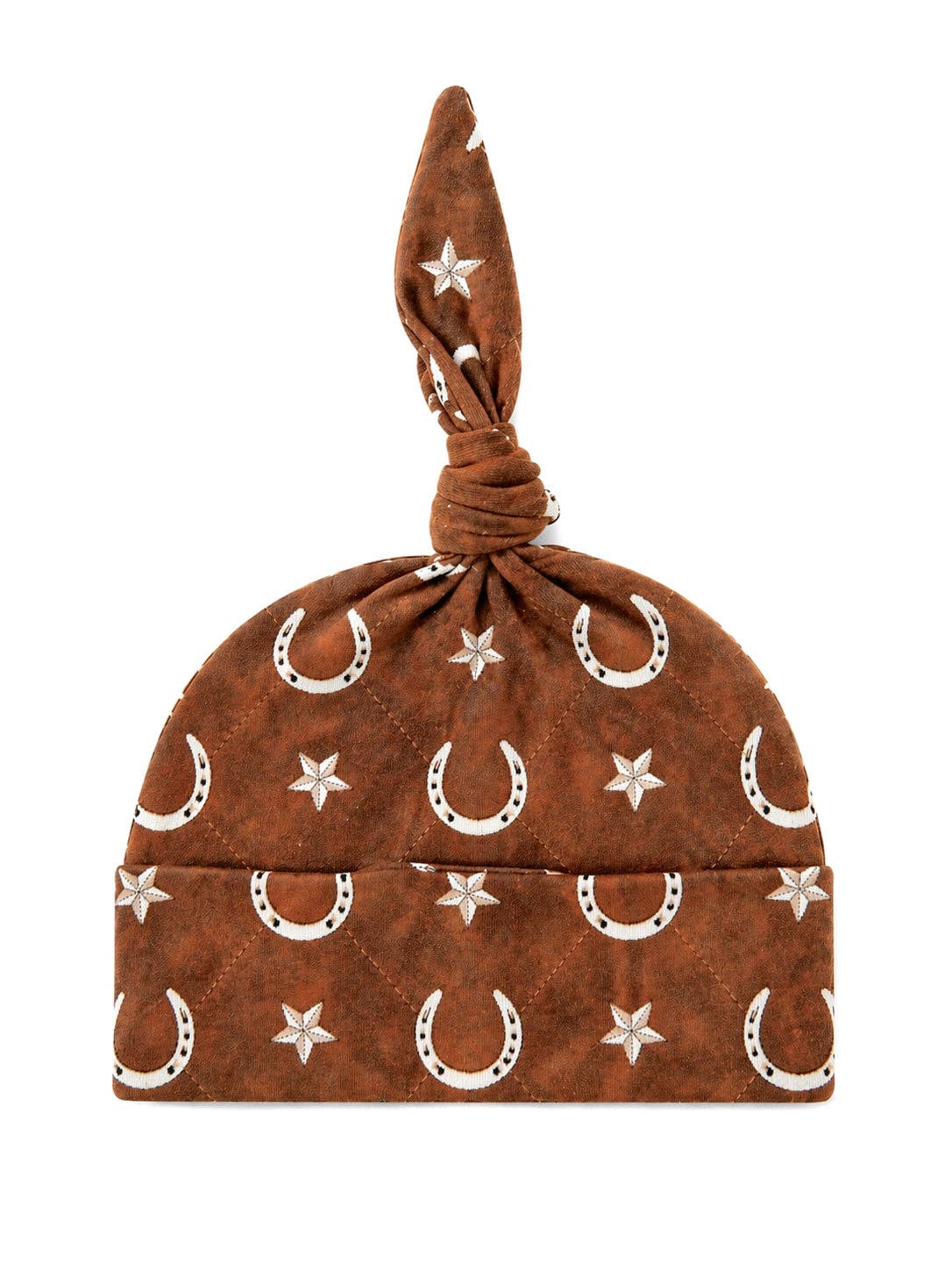 Knot Beanie, Rusty Horseshoe: 0 - 3 mo.