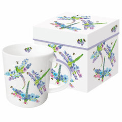 MUG IN GIFT BOX-DRAGONFLY FLEURETTES