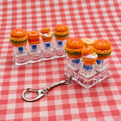 Mini Fast Food Fidget Keyring Bag Charm | 40KC206: A