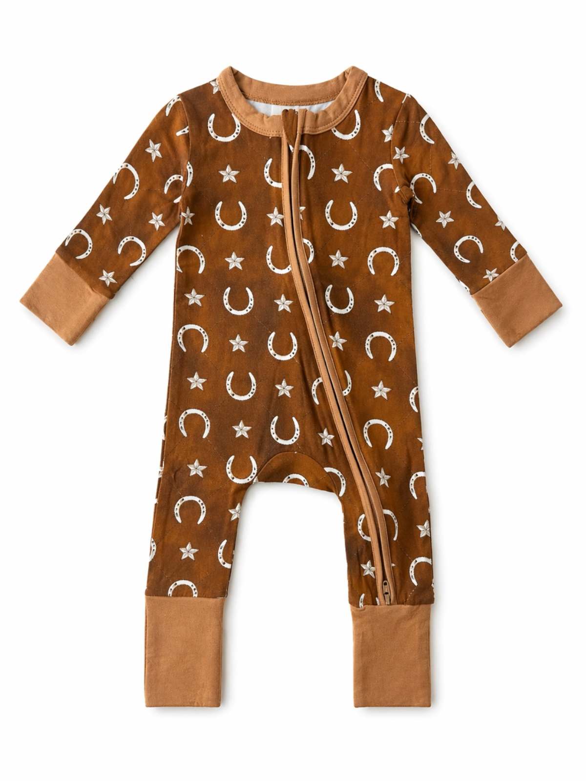2-Way Zip Romper, Rusty Horseshoe: 3 - 6 mo.