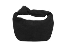 Ladies Hobo Top Handle Handbag: Black