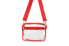 Clear Crossbody Fashion Handbag : Black