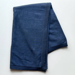 Milan Earthy Baby Blanket Sweater Knit (Organic Cotton): Oatmeal Heather / One Size