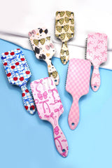 Large Paddle Hair Brush - Cow + Brown