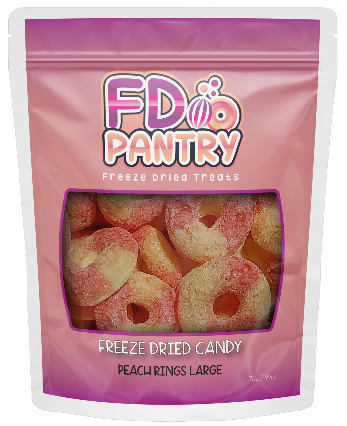 Freeze Dried Peach Ring Large