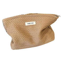 Solid Color Makeup Bag: Coffee