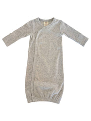 Heather Speckle / Gown: 0-3M