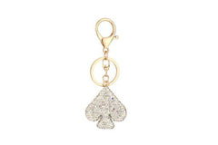 Rhinestone Club Themed Key Chain: Gold