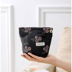Colorful Embroidery Portable Cosmetic Bag/ Small