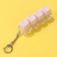 Keyboard Fidget Stress Relief Keychain: MINT