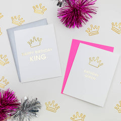 Birthday Queen Letterpress Greeting Card