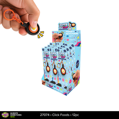 Click N' Clip Foods Fidget Clicker Keychain