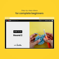 Fred the Dinosaur - The Woobles Beginner Crochet Kit