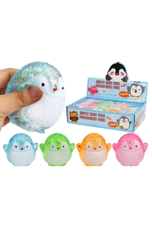 Baby Penguin Glittery Maltose Squishy