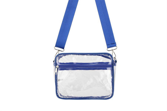 Clear Crossbody Fashion Handbag : Pink