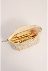 Colorful Embroidered Cosmetic Bag/ Large