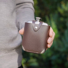 Stainless Steel Flask with Traveling Case