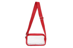 See Thru Cross Body Handbag: Navy