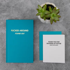 Thank You For Showing Up For Me Again + Again - Thank You + Support Card
