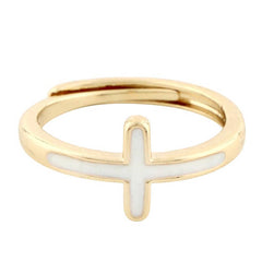 Mother of Pearl Cross Jewelry - Gold Plated