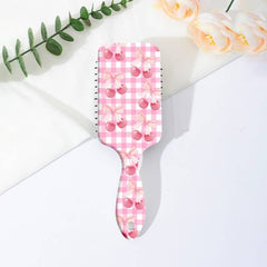 Large Paddle Hair Brush - Cow + Brown