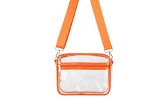 Clear Crossbody Fashion Handbag : Black