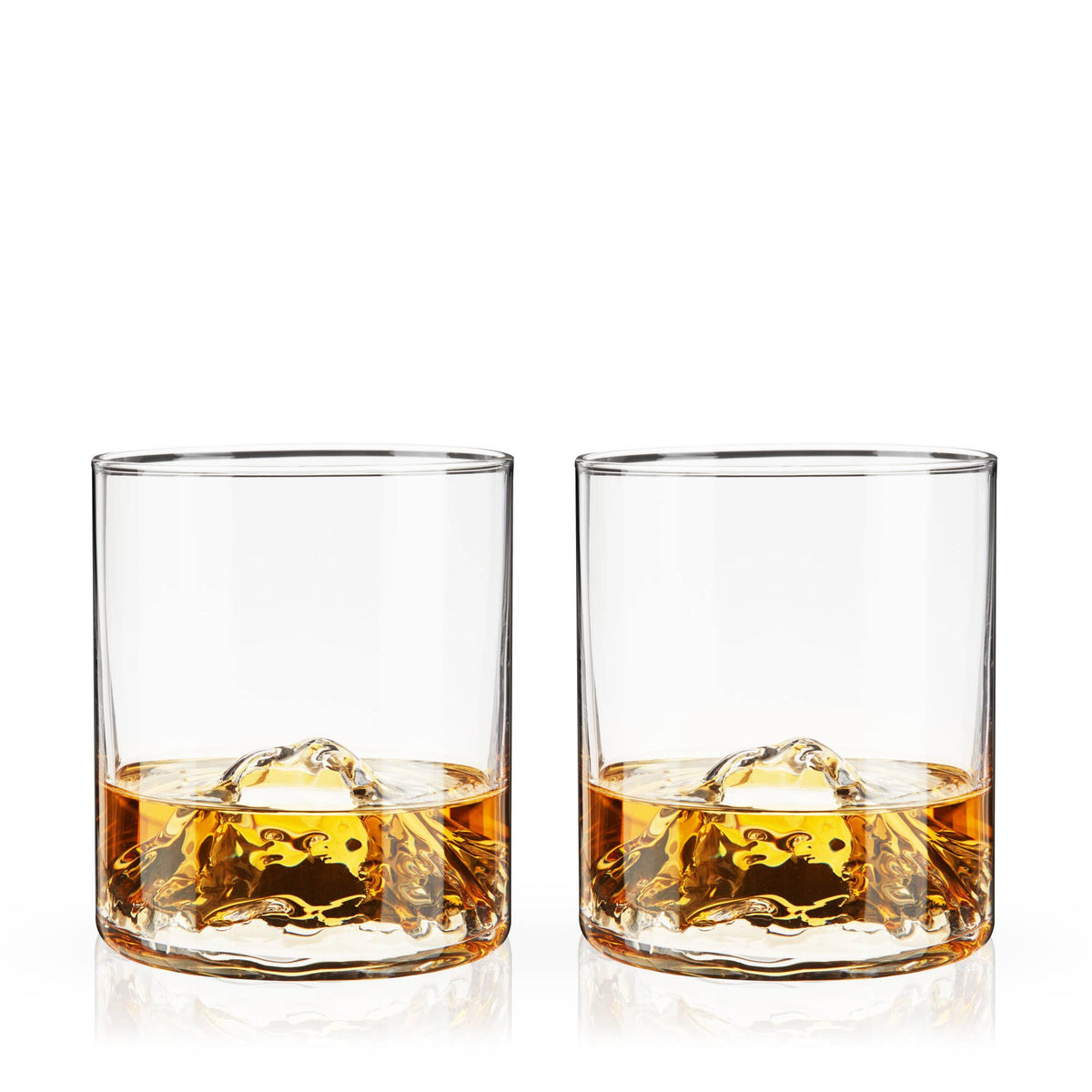 Pacific Northwest Mountain Themed Crystal Tumblers -Set of 2