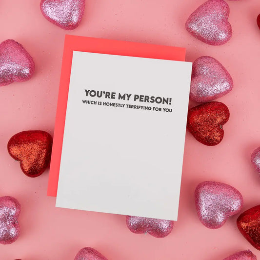 You're My Person! Letterpress Card