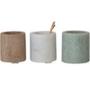 2" x 2" Round Sandstone/Marble Toothpick Holder 3 Styles