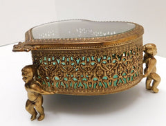 Ormolu Heart Display Case.