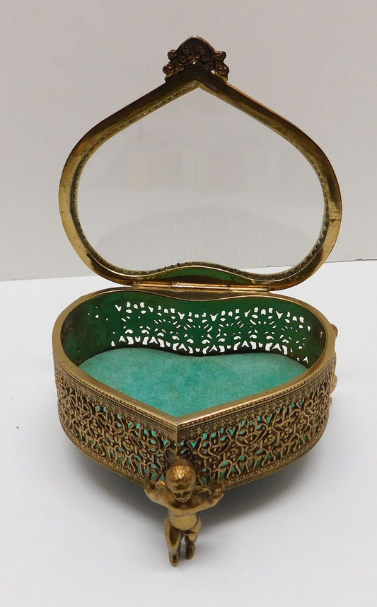 Ormolu Heart Display Case.