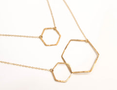 Small Hexagon Necklace