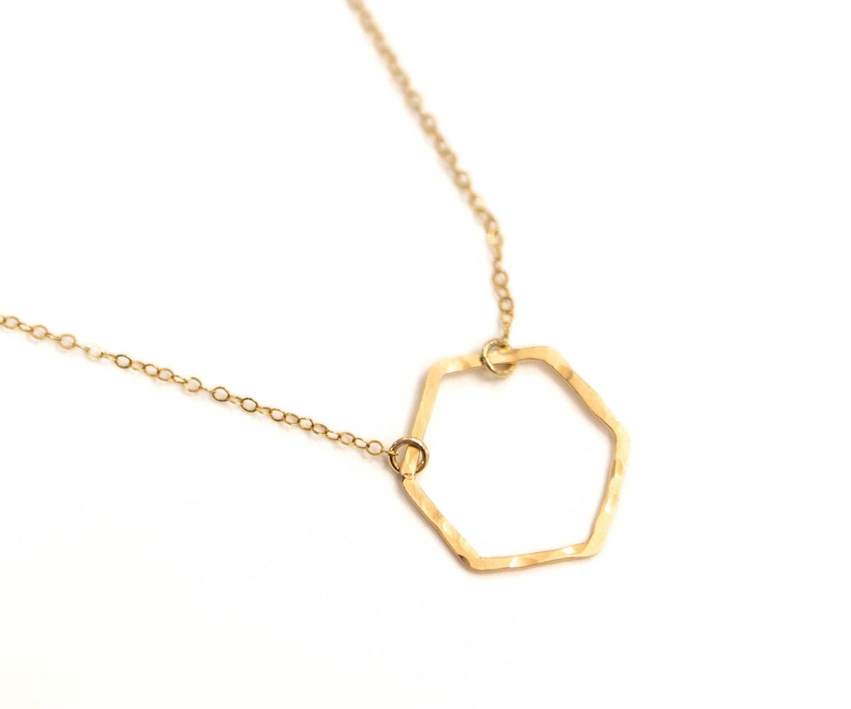 Small Hexagon Necklace