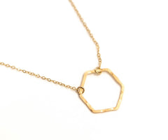 Small Hexagon Necklace