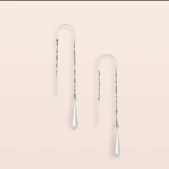 Teardrop Threader - Silver