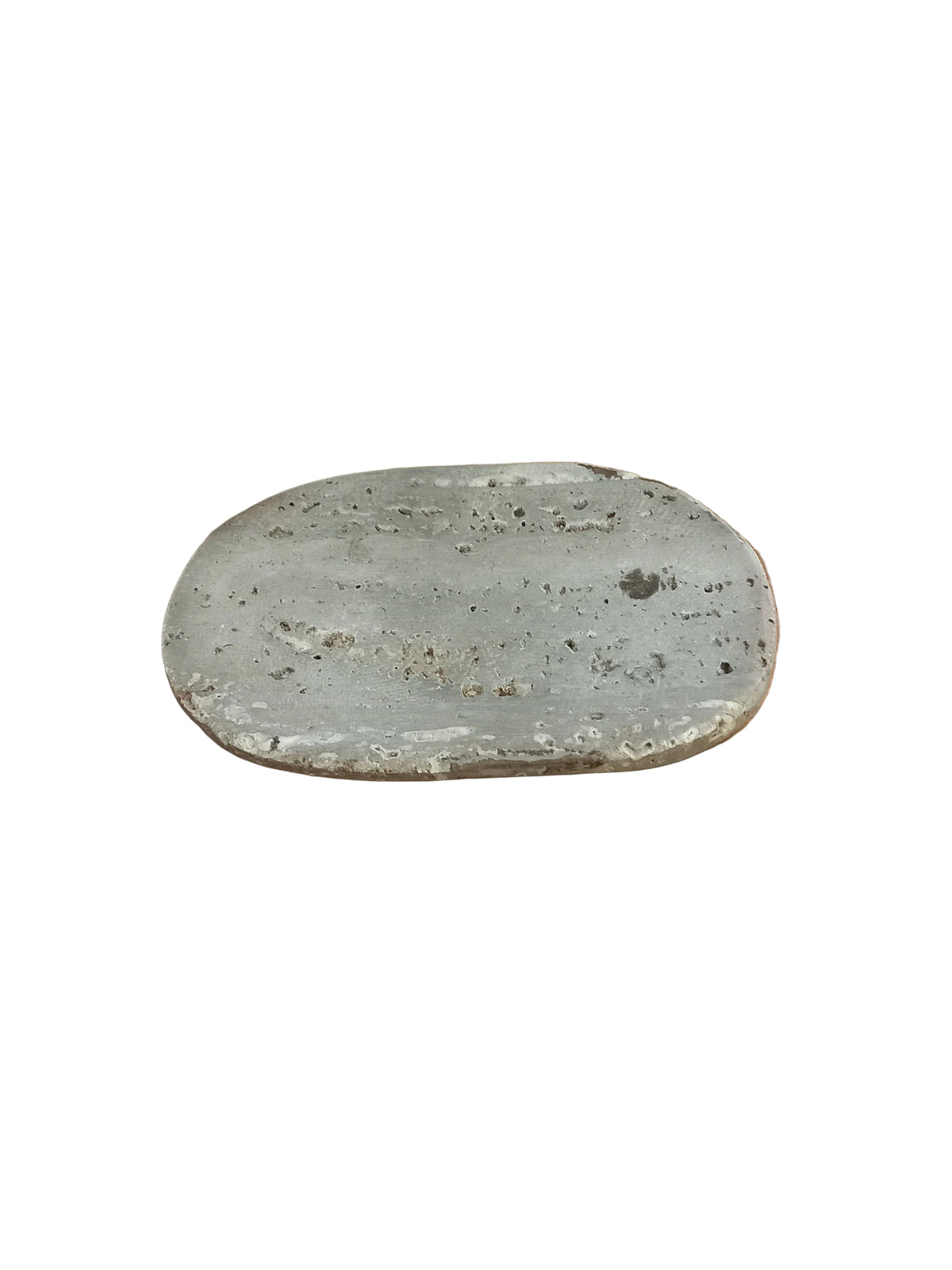 Oval Travertine Soap Dish - Brown